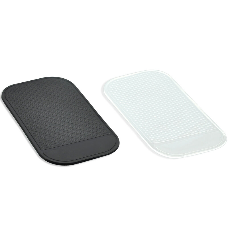 Alfombrilla adhesiva antideslizante para salpicadero de coche, soporte para teléfono móvil, negro transparente, Mp3mp4, GPS, moneda