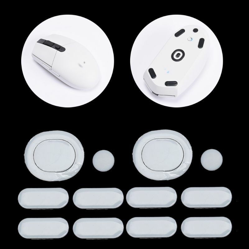 2 Sets/pack Tiger Gaming Mouse Feet Mouse Skate For Logitech G304 G305 Mouse White Mouse Glides Curve Edge