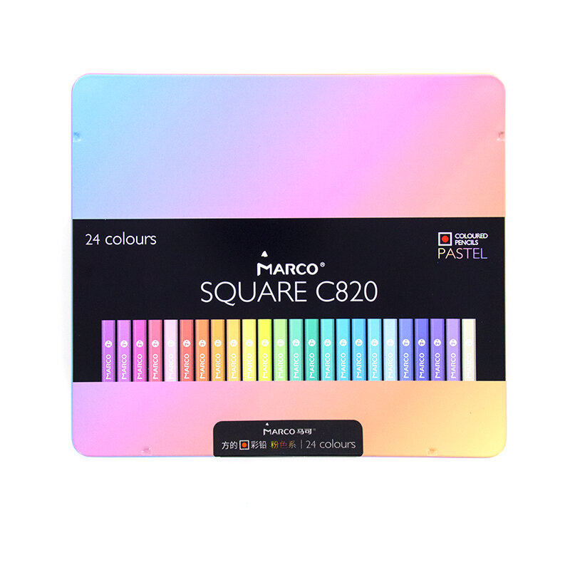 Xsyoo 12/24สีใหม่นุ่มอินเทรนด์สีพาสเทลปลอดสารพิษสีดินสอสีชุดดินสอสำหรับระบายสีโรงเรียนอุปกรณ์ศิลปะ