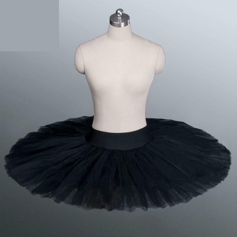 Tutú de plataforma profesional para mujer, traje de baile de Ballet negro, blanco y rojo, falda de baile de Ballet para adultos con ropa interior