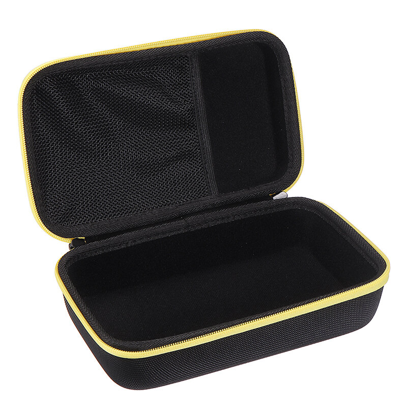 Black EVA Hard Case Storage Waterproof Shockproof Carry Bag with Mesh Pocket for Protecting F117C/F17B Digital Multimeter
