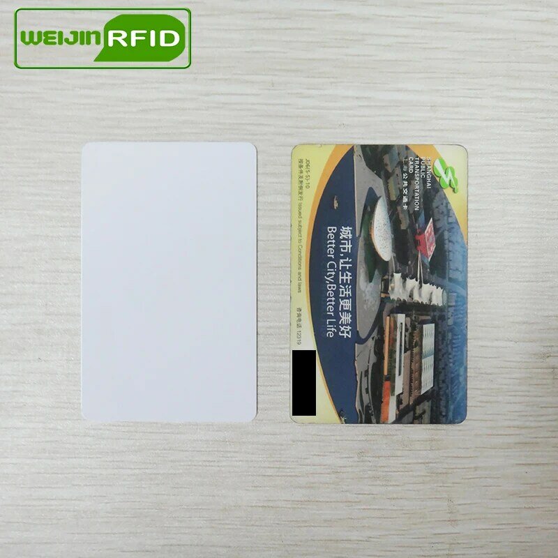 แท็ก RFID UHF PVC card Alien 9662 EPC6C 915mhz 868mhz 860-960MHZ Higgs3 85.7*54 * ยาว 0.8 มม.ระยะทางสมาร์ทการ์ด passive RFID tags