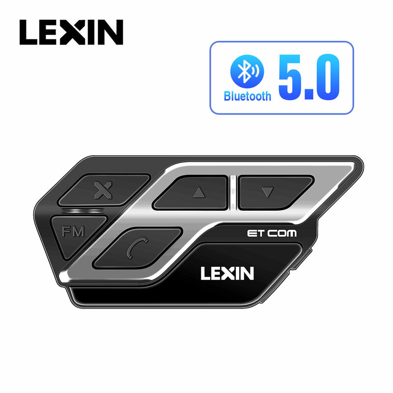 Lexin R6 Bluetooth Helm Headsets Intercom Voor 6 Riders Bt 1 Pcs Waterdichte & Draadloze Moto Interphone MP3