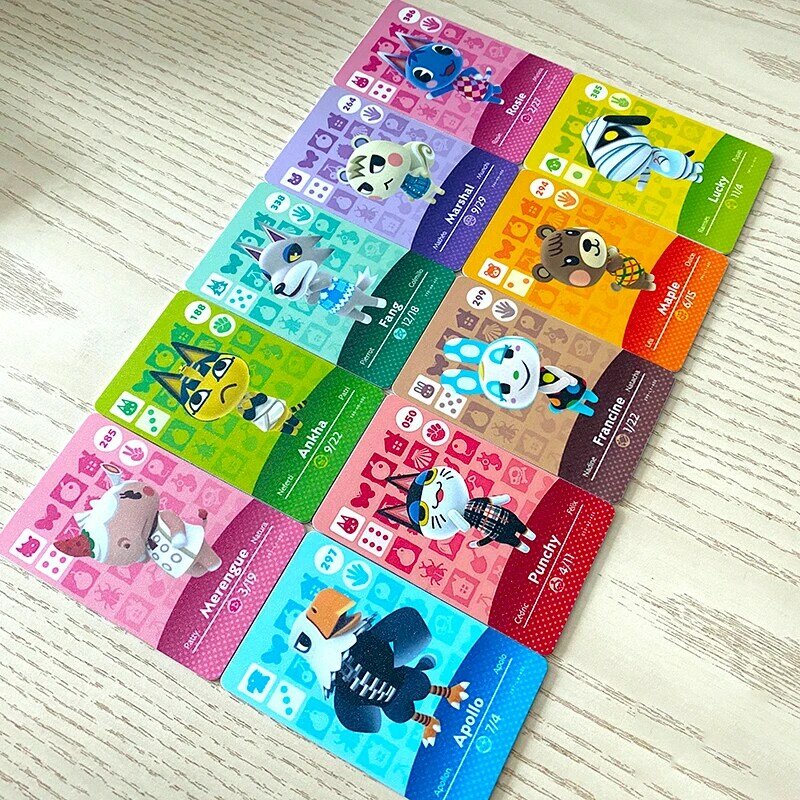 TOP30 Amiibo Animal Crossing New Horizons Amiibo Spiel Karte Für NS Schalter 3DS Spiel Karte Set NFC Karten Carte Heißer villager Marschall