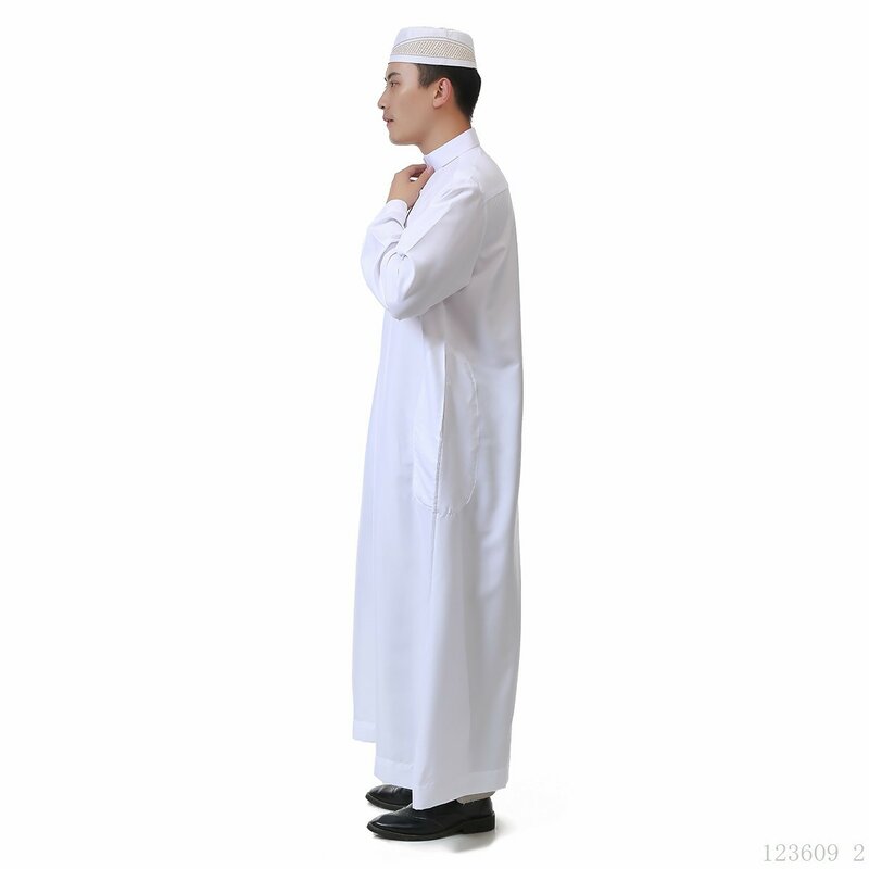 Baju Muslim 100% Poliester Kapas Amerika Pakaian Set Pakistan Arab Saudi Kaftan Gaun Pria Abaya Dubai 2020 Arab