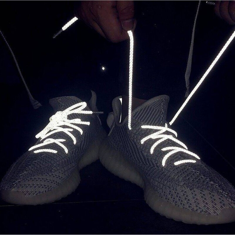 Cordones reflectantes para zapatillas deportivas, Cordones redondos de 120CM de longitud, 1 par