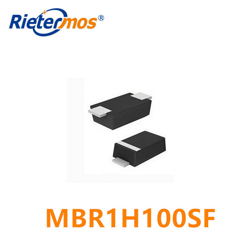 100 шт. MBR1H100SFT3G MBR1H100SF MBR1H100 SOD123, сделано в Китае