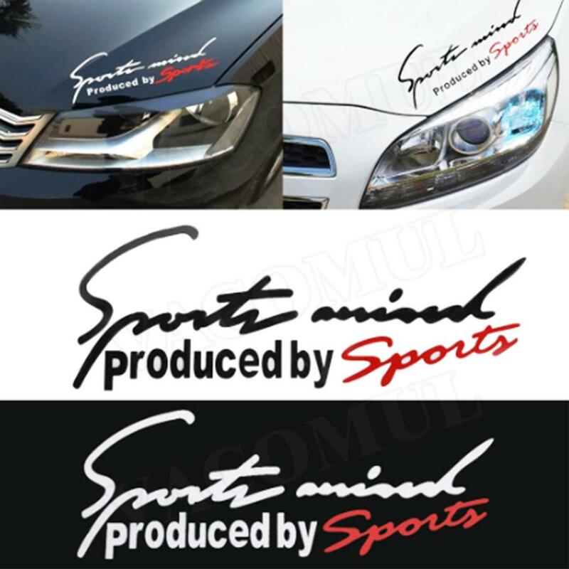 Auto Esporte Letter Car Adesivos, Emblema Emblema Decalque, Bonnet Automóvel Adesivo, Parte Estilo Carro, Audi, BMW, Mercedes Benz