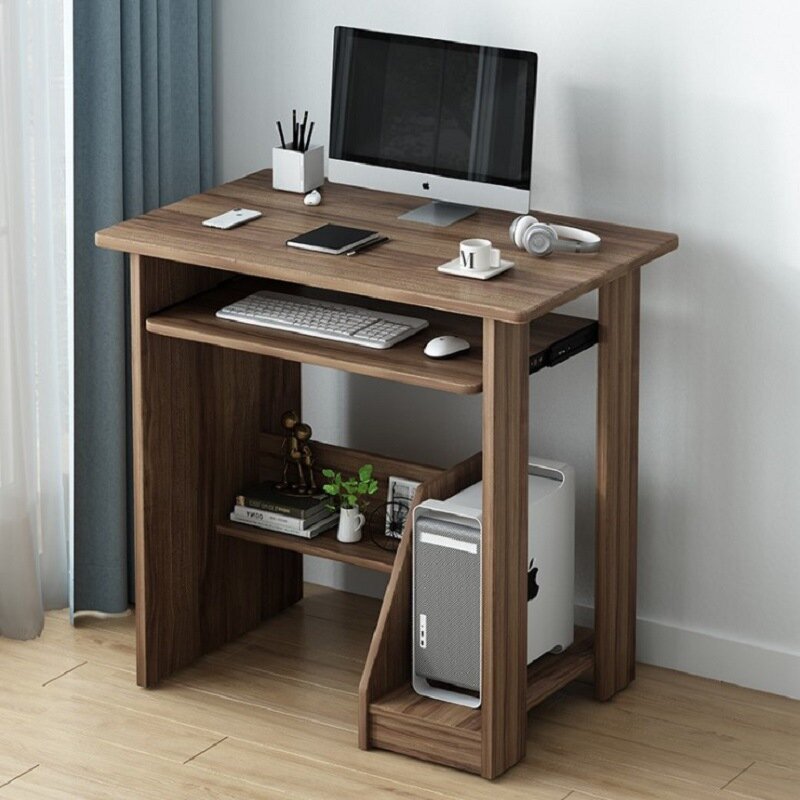 Современный компьютерный стол, простой настольный компьютерный стол, стол для дома, спальни с клавиатурой, откачивающийся стол, для кабинета, общежития, офиса