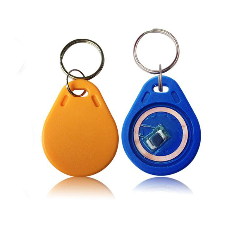 RFID IC keyfobs 13.56 MHz keychains NFC key tags ISO14443A MF 1k token tag for smart access control system