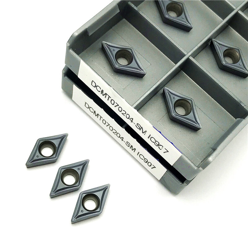 DCMT070204 SM IC907 DCMT070204 SM IC908 Carbide Inserts External Turning Tool CNC Turning Insert DCMT 070204 Cutting tool