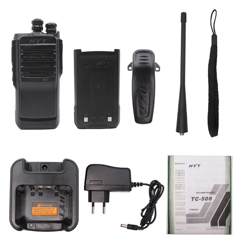 Top TC-508 Portable Two Way Radio TC508 Business radio HYT TC-500S UHF VHF Handheld Walkie Talkie with Li-ion Battery
