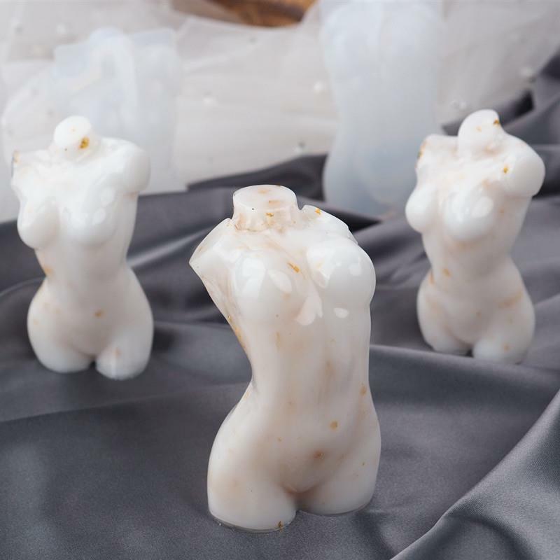 アート彫刻モデルボディモデルシリコーン樹脂モールド石鹸型ワックス金型diyエポキシ樹脂工芸ギフト