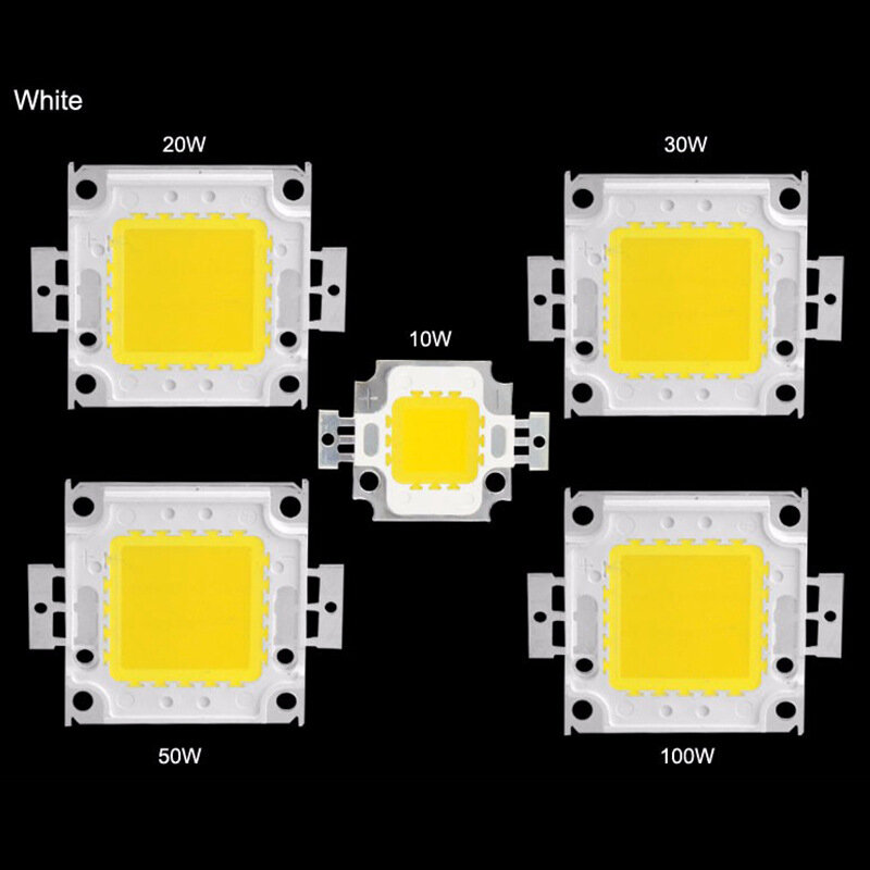 LED floodlight integrated chip power 20W 30W 50W 100W white 10W warm Baiji Cheng light sign lights advertising lights