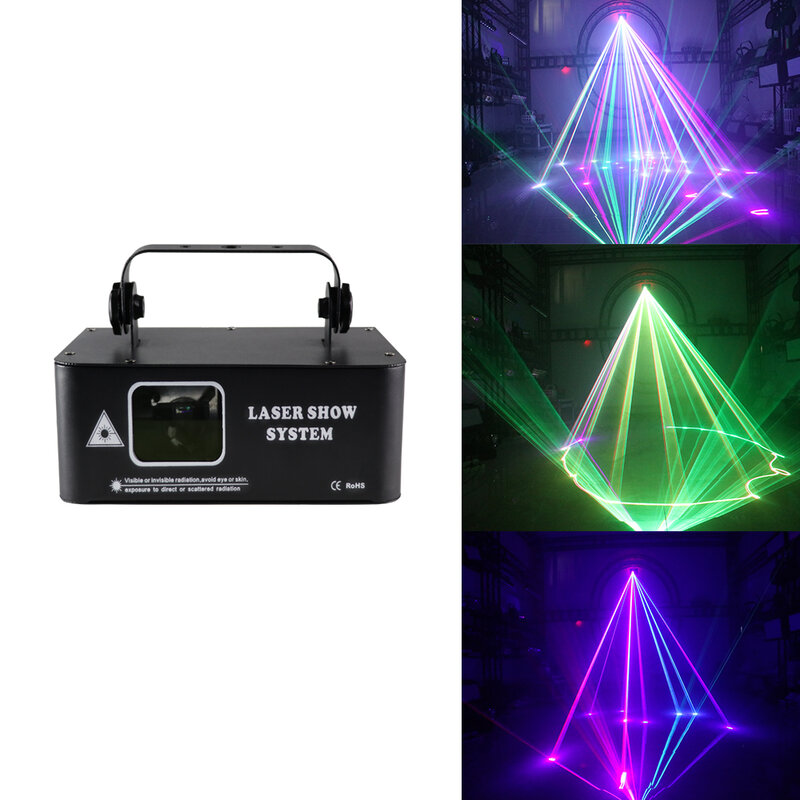 500Mw Laser Licht Vakantie Podium Apparaat 90-240V Rgb 3d Dj Apparatuur Disco Kerst Bruiloft Projector
