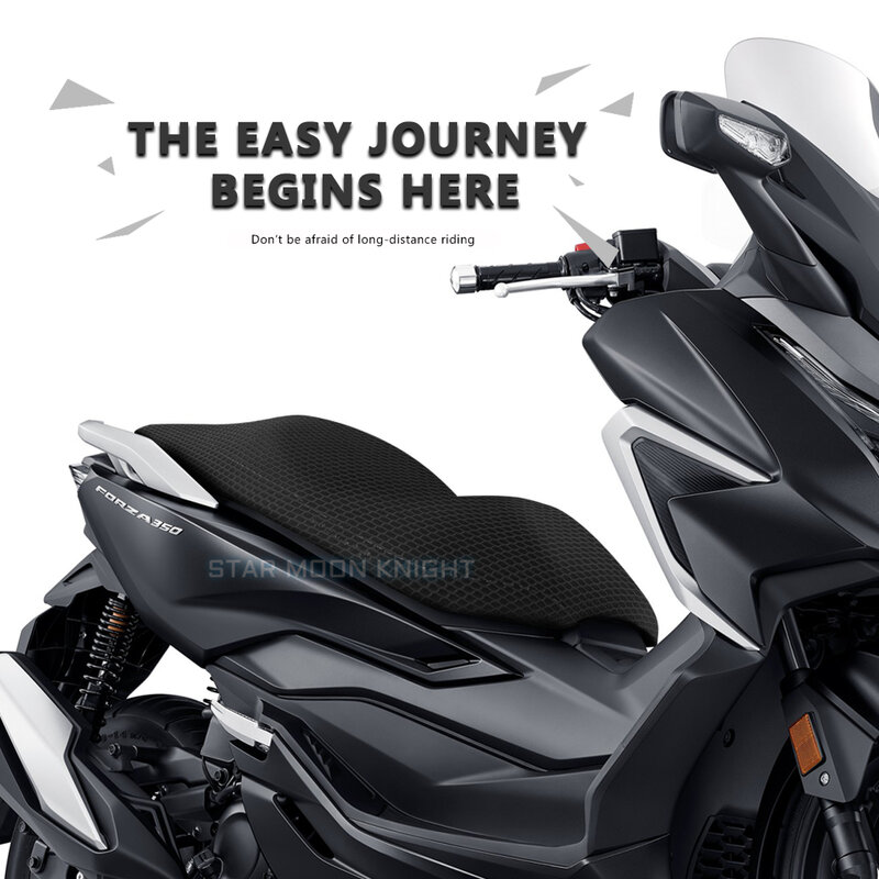 Funda protectora para asiento de motocicleta, accesorio de tela de nailon para Honda Forza 350 NSS350 NSS 350