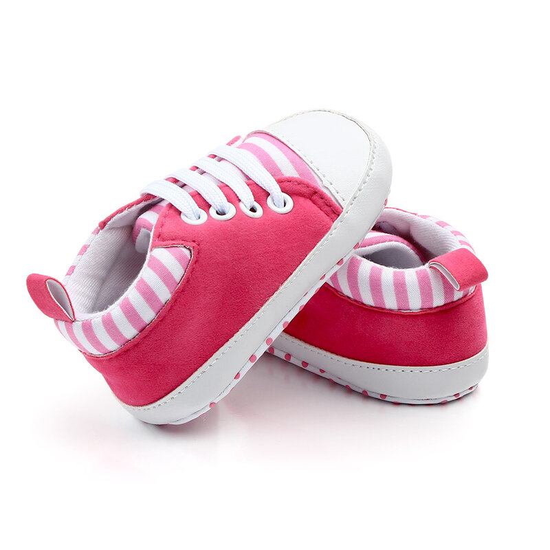 Chaussures décontractées à semelle souple pour bébé fille et garçon, à rayures, nouvelle collection 2020