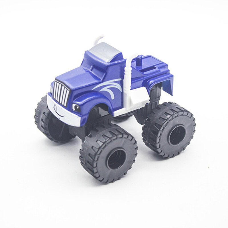 6 sztuk/zestaw Blaze Monster maszyn samochód zabawki rosyjski cud kruszarki pojazdów ciężarowych rysunek przetarł zabawki dla dzieci boże narodzenie prezenty