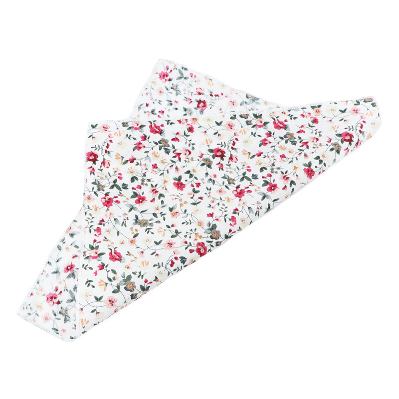 Новый Цветочный Карманный квадратный подарочный набор носовой платок 100% хлопок Hankie с принтом для женщин и мужчин повседневный подарок для вечеринки аксессуары
