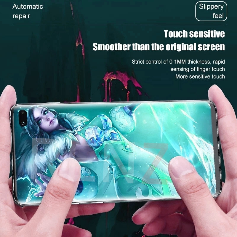 Película de hidrogel para Samsung Galaxy S20 Plus Ultra S21, Protector de pantalla para Note 20 10 9 S10 S9 S8 8 Plus S10 E 20, Ultra sin cristal