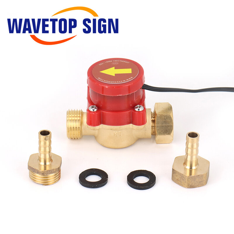 Sensor de interruptor de fluxo de água um controlador de pressão b bomba de circulação automática conector de rosca proteger tubo de laser de co2