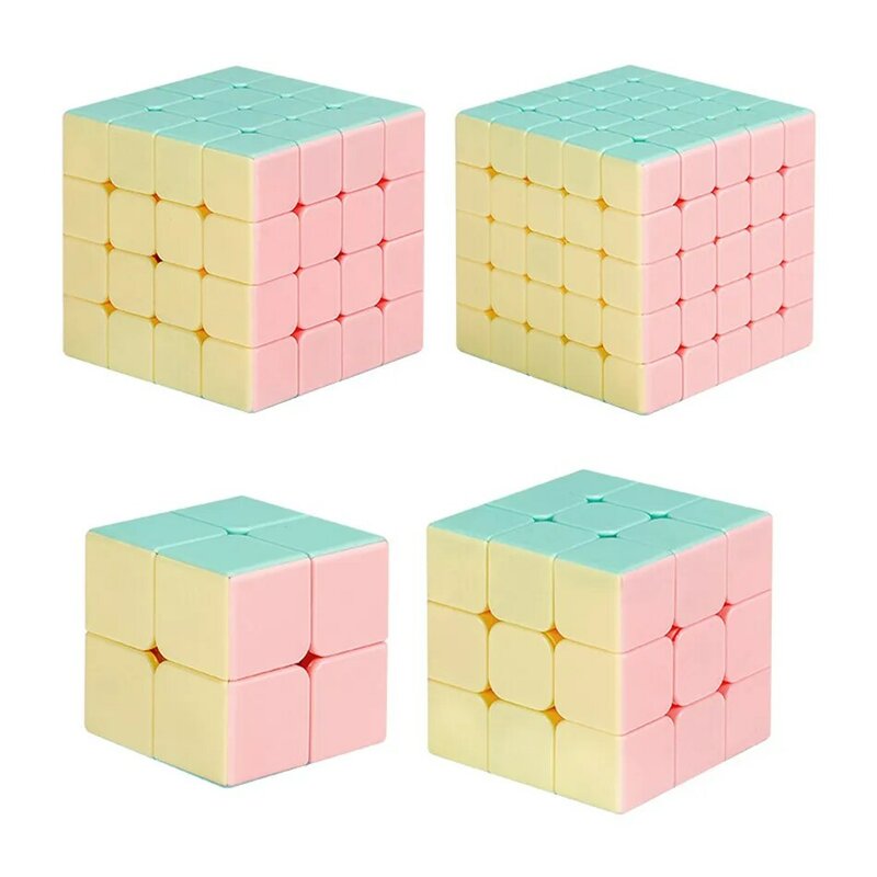 Cubo Mágico Stickerless, Shengshou Legend Macaron, Velocidade do cubo, Nova cor, 4x4, 3x3, 2x2x2, Sala de aula Macaron, New Color