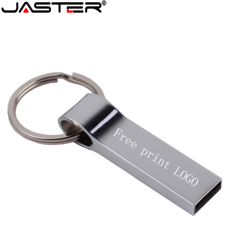 جاستر USB 2.0(1 قطعة شعار مخصص مجاني) مقاوم للماء فلاش حملة صفارة معدنية القلم 4GB 16GB 32GB 64GB حملة