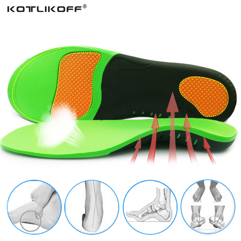 Plantillas de correción para suelas de zapatos, zapatos ortopédicos con almohadilla para el arco del pie, corrección de la pierna, ayuda para el arco del pie, insertos para zapatos deportivos