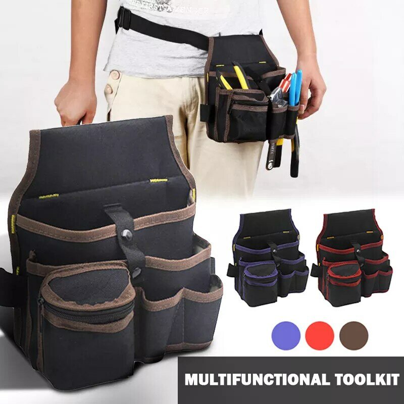 Multifunctional Storage Bag Electrician Waist Tool Bag Belt Tool Pouch Screwdriver Kit Holder