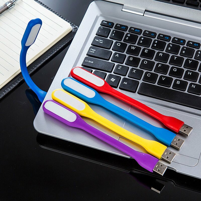 Gorąca sprzedaż Mini przenośny USB lampka do czytania lampka do czytania o napięciu 5V 1.2W, Super jasne LED lampa dla banku mocy PC Laptop Notebook kolor losowo