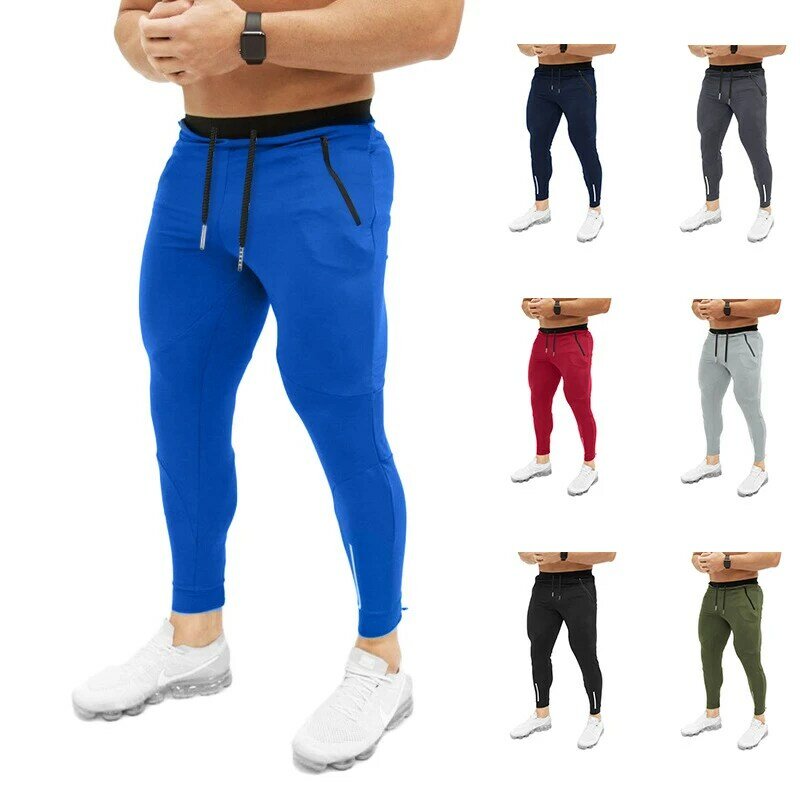 男性の男性のズボンの男性のズボンジムフィットネススウェットパンツジムジョギングパンツカジュアルパンツパンツ