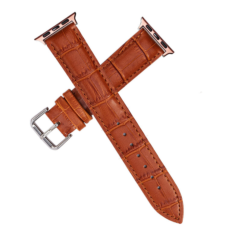 Leder Armband für iWatch Serie 6 5 4 3 2 1 Apple Uhr Bands 42mm 44mm 38mm 40mm Ersatz Armband Ersatz