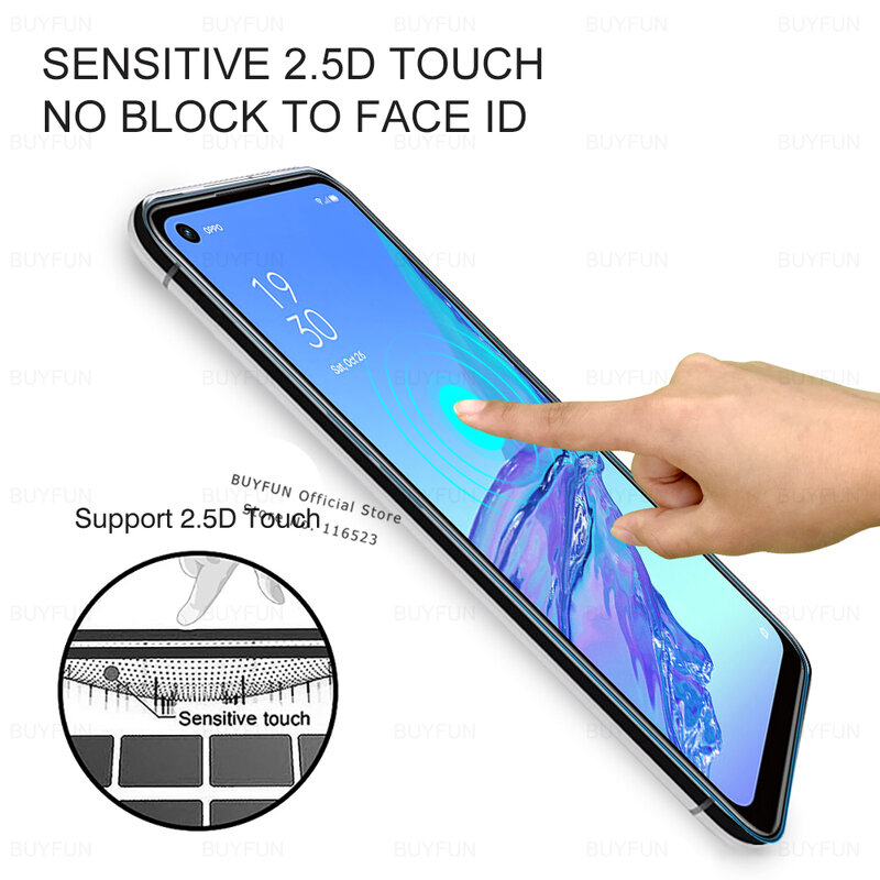 2pcs tempered glass for Oppo A53 A53S screen protector for Oppo A 53 53A 35A A 53S CPH2127 6.5"protective film