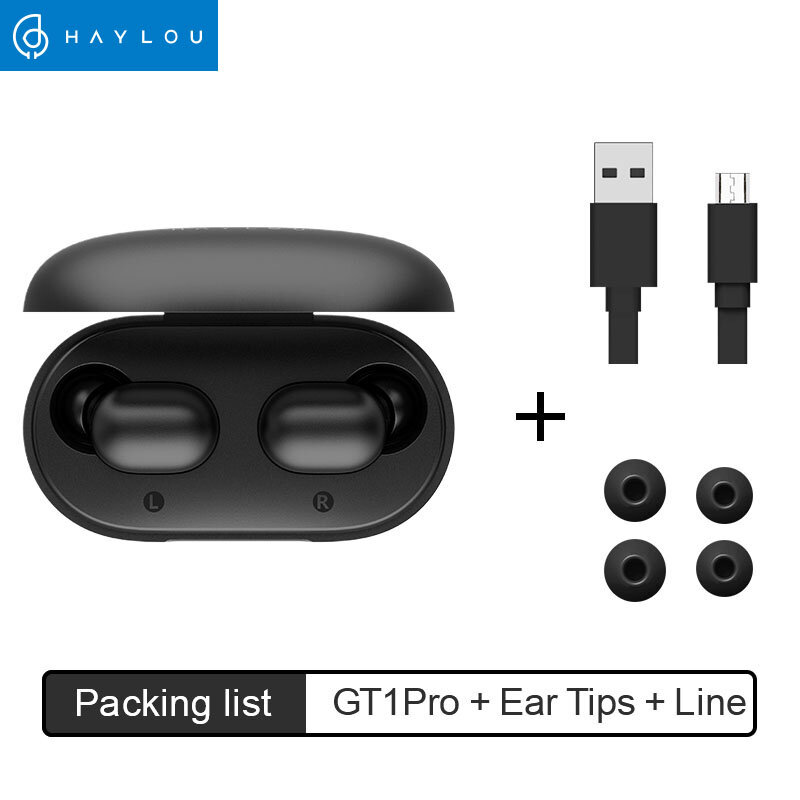 Haylou GT1 Pro batería HD estéreo TWS auriculares Bluetooth Touch Control inalámbrico auriculares con micrófono Dual de aislamiento de ruido