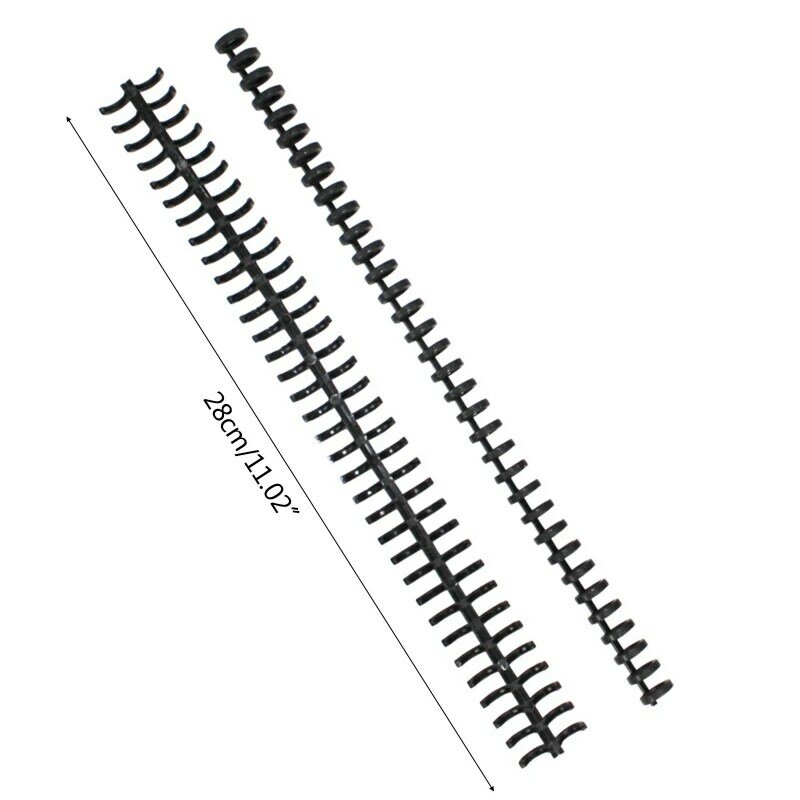 R9CB 5X 30 отверстий, практичная переплетная расческа, язычки, кольца, пластиковая пружина для блокнота, спираль для бумаги A4 B5, сменные листы