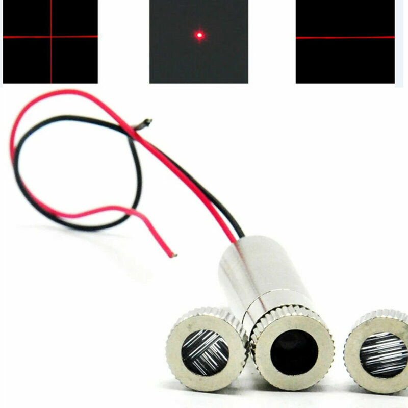 650nm 30mW 3in1 Dot/Line/Cross 12x35mm Focusable Laser Diode Module w/ Driver in