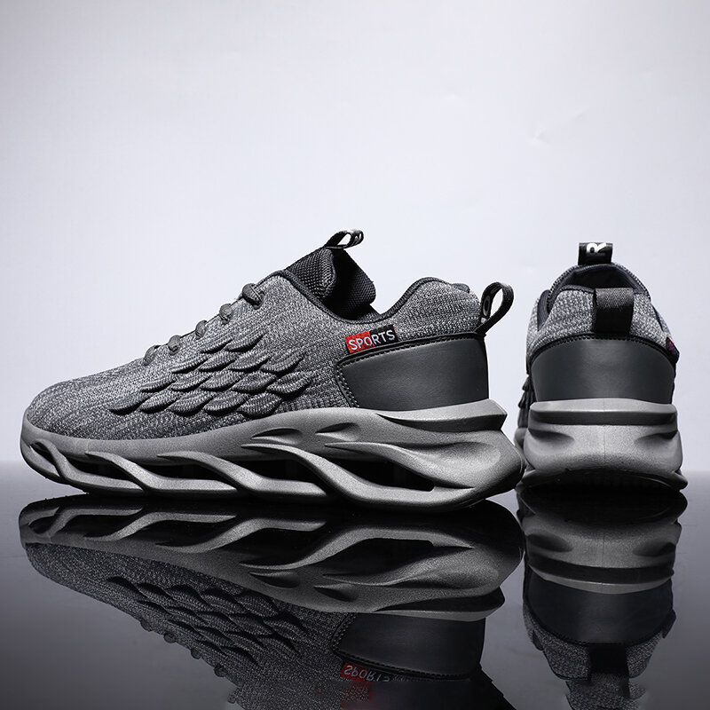 Damyuan-tênis de corrida com lâmina respirável., calçado masculino leve com 44 tamanhos grandes de 43, moda casual para corrida e atividades ao ar livre.