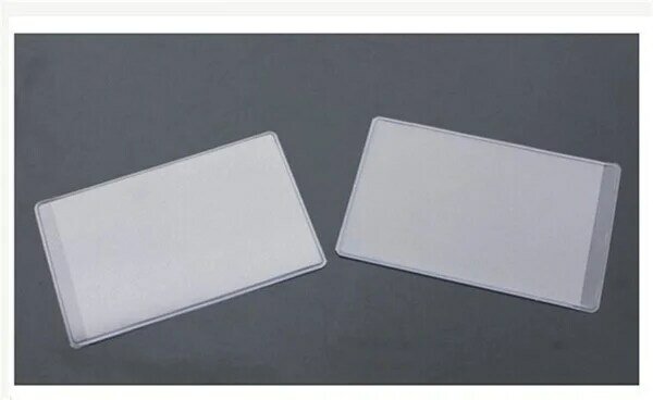 10 pçs plástico macio claro cartão de crédito luvas protetores dustproof impermeável novo