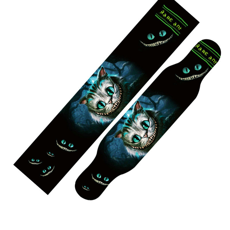 Griptapes de proteção do skate, griptapes de longboard, lixa antiderrapante, deck gráfico, fita longa do aperto da placa, colorida, 122cm