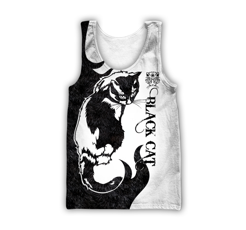 T-shirt imprimé en 3D pour hommes, gilet, Animal mignon chat, décontracté, sans manches, unisexe, livraison directe, BXD04, 2021