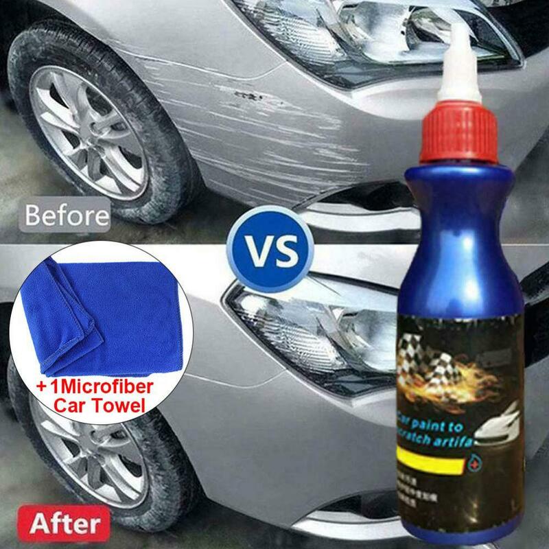 110g Car Vehicle Paint Care Scratch Remover Restorer Repair Agent with Towel