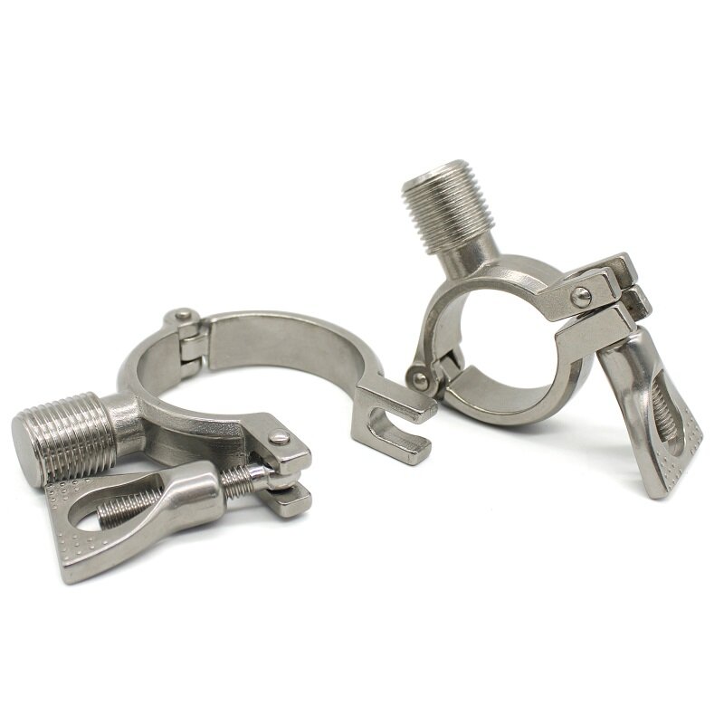 OD19mm to OD152mmbspt1 / 2 "External Thread 304 Stainless Steel Pipe Clamp Pipe Support Pipe Hanger Household Heavy Pipe Clamp
