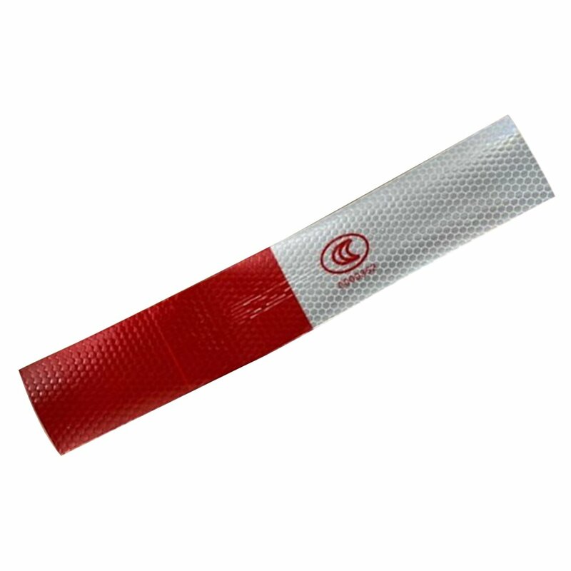 Car Reflective Film Warning Tape Truck Annual Inspection Crystal Color Grid Reflective Strip Red And White Reflective Stickers