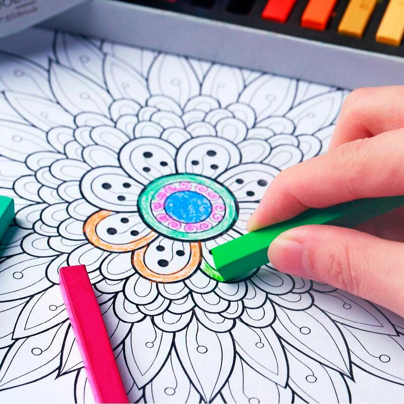 Umitive-dibujo de tiza de colores Pastel para niños, suministros de arte para colorear, suministros de arte para estudiantes, papelería de pincel