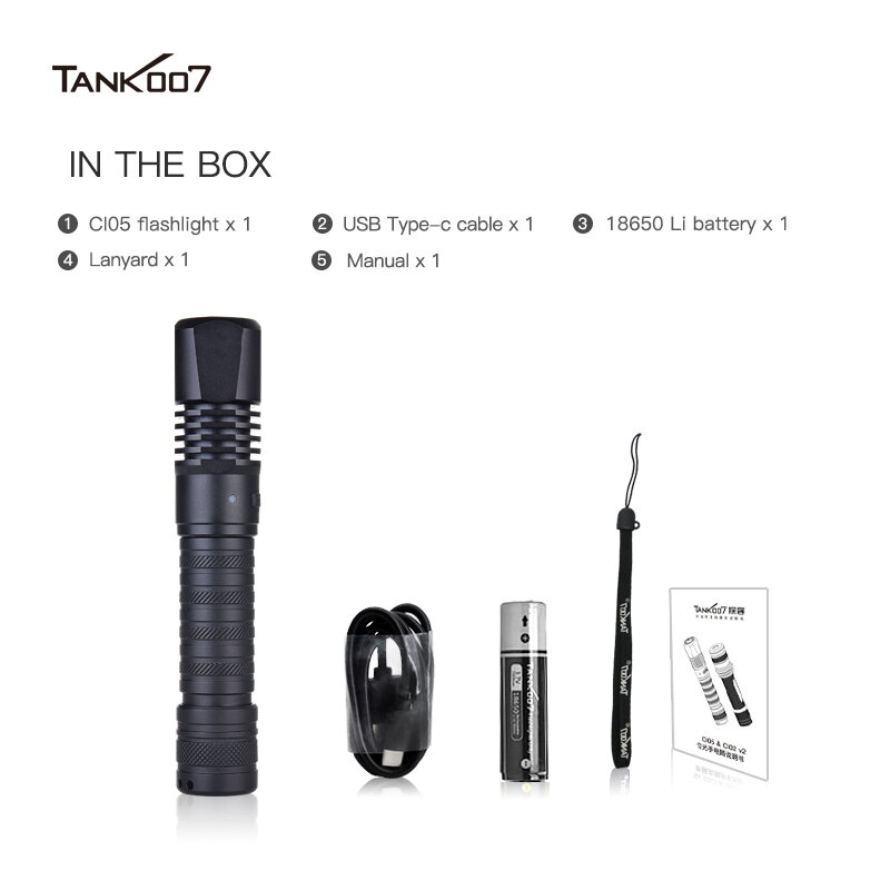 TANK007 CI05 법의학 NDT 365nm UV LED 손전등, 젤 경화 램프 필터 블랙 렌즈 USB 충전 블랙 라이트 고출력