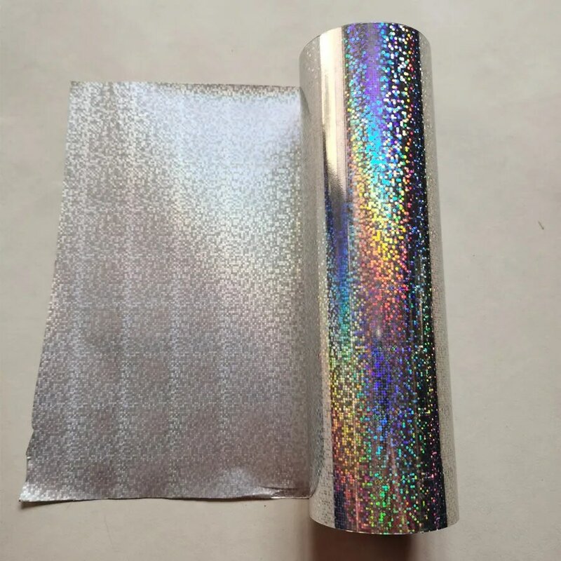 Hot Stamping ฟอยล์ Holographic ฟอยล์เงินสี B03 Blur รูปแบบจุดร้อนกดบนกระดาษหรือพลาสติก21ซม.X 120M