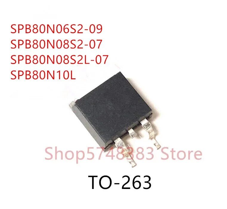 10 قطعة SPB80N06S2-09 SPB80N08S2-07 SPB80N08S2L-07 SPB80N10L إلى-263