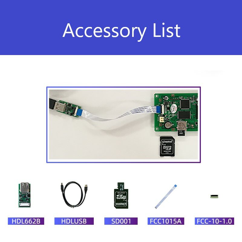 DWIN TFT LCD Touch Panel Accessories for 10pin 8pin Interface Whole Set without SD Card