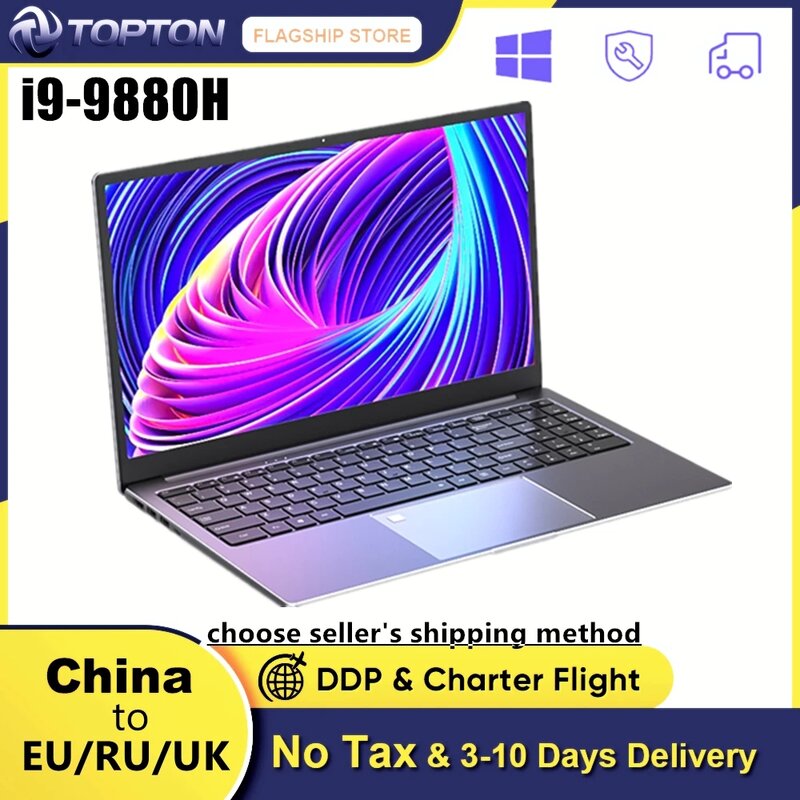 Gaming Notebook Intel Core I9 9880H I7 9750H 15.6 ''Fhd DDR4 Nvme Metal Ultrabook Draagbare Laptop Voor thuis En Kantoor Pc Laptops