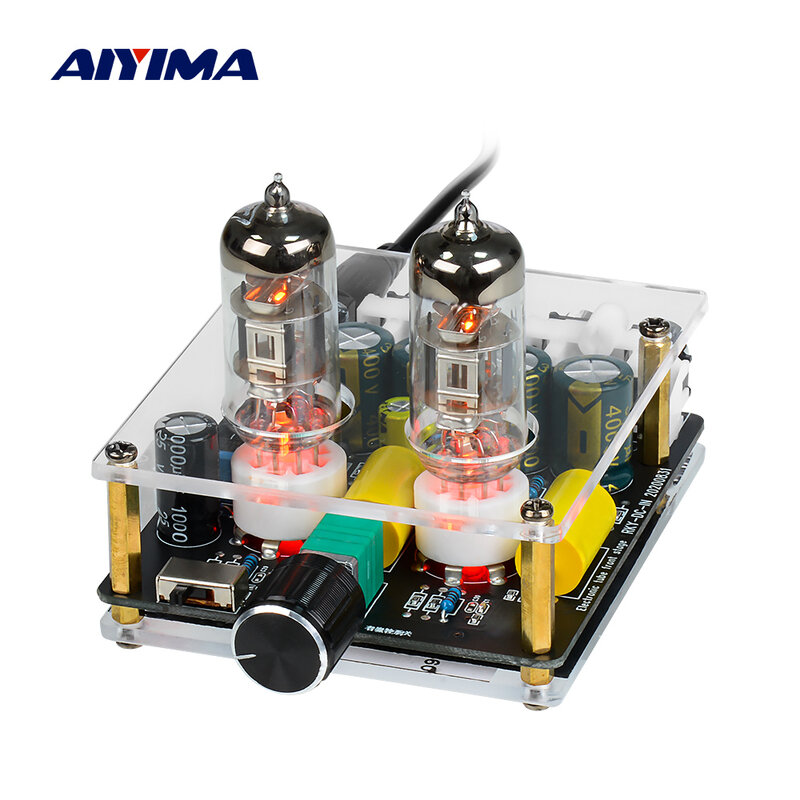 AIYIMA-preamplificador de tubo 6K4 para cine en casa, amplificador de sonido mejorado de alta fidelidad, Bile búfer, Audio, altavoz, bricolaje